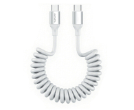 4smarts Kabel spiralny USB-C do USB-C 240W biały - 1512621 - zdjęcie 1